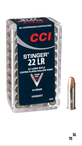 CCI stinger ammo