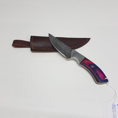New Damascus Straight-Back Knife #08233059