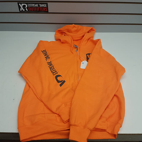 NEW Orange Zippered Hoodie Medium #09083a3c