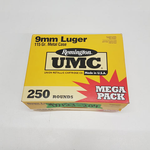 Ammo 9mm Luger FMJ x 123 #09123204