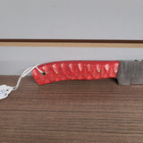 New Damascus Knife w/ Scalloped Handle #12273094