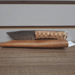 New Damascus Knife w/ Scalloped Handle #02084048