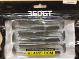 NEW 360°GT Volunteer 4.5" Soft Bait x 2 Pkgs #08256014