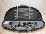 Leopard Compound Bow w/ Arrows, Case, & More #10146805