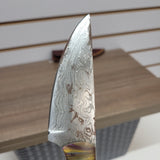 New Damascus Straight-Back Knife #12034006