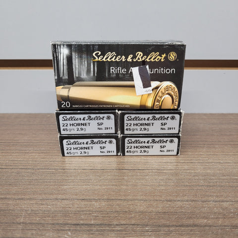 NEW Ammo 22 Hornet 45gr SP x100 #12124a85