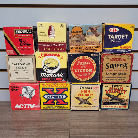 Vintage Shotshell Boxes x12 #12124411