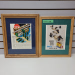 Vintage Framed Advertisements x2 #12124426