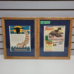 Vintage Framed Advertisements x2 #12234441