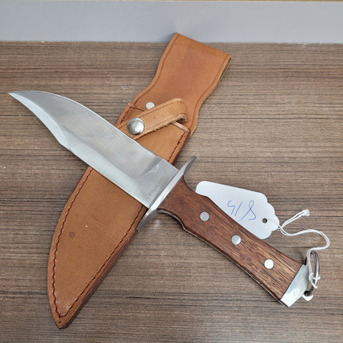 James Bowie Knife w/ Leather Sheath #01095815