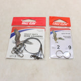 NEW 9" Leaders x 36 w/ Split Rings x 24 #03055053