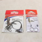 NEW 9" Leaders x 36 w/ Split Rings x 24 #03115042