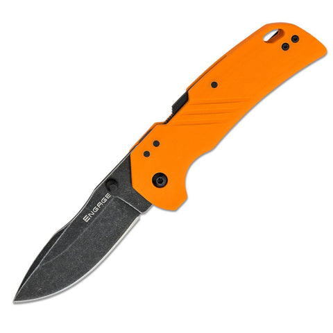 orange EDC folding knife