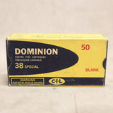 Ammo Dominion BLANKS 38 Special x 50 #07286018