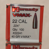 Bullets 22 Cal 40gr V-Max x500 #05256825