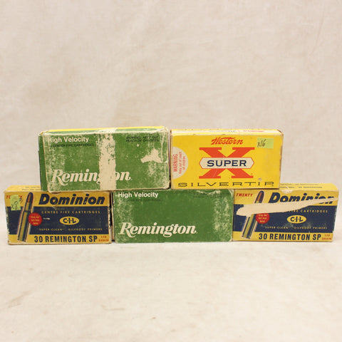 Ammo 30 Rem SP x84 w/ Vintage Boxes #05015801
