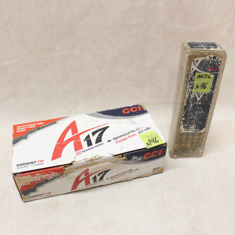 Ammo 17 HMR Varmint Tip x146 w/ Misc 22 x96 #05015805