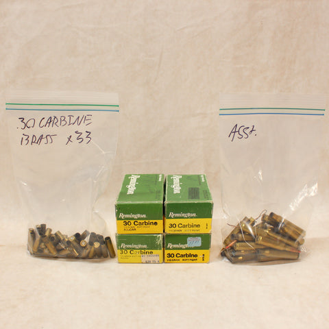 Empty Brass 30 Carbine x230 w/ Misc Brass #05015817