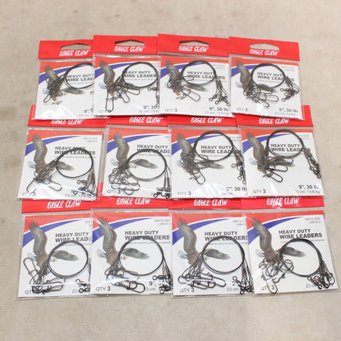 NEW 9" Heavy Duty Wire Leaders x36 #11245846