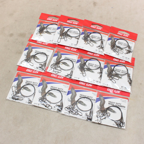NEW 9" Heavy Duty Wire Leaders x36 #11245847