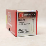 Bullets 6mm ELD-M x100 #05075408