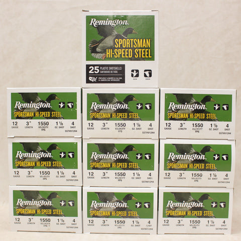 NEW Ammo 12Ga 3" No.4 Steel x 250 #05095001
