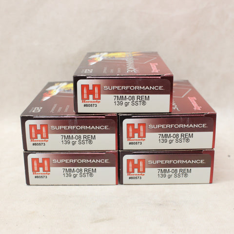 NEW Ammo 7mm-08 Rem 139gr SST x100 #11265a64