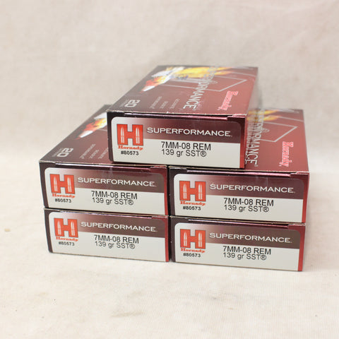 NEW Ammo 7mm-08 Rem 139gr SST x100 #11265a65