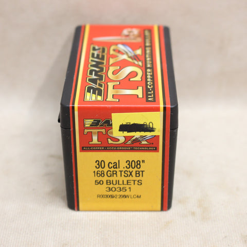 NEW Bullets 30 Cal 168gr TSX BT x50 #11265a79