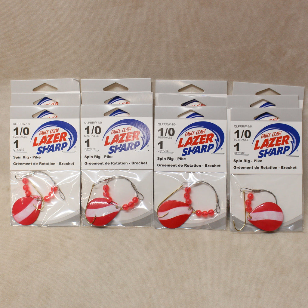 NEW Red & White Pike Spin Rig x 12 #03276a17 – Extreme Range Outfitters