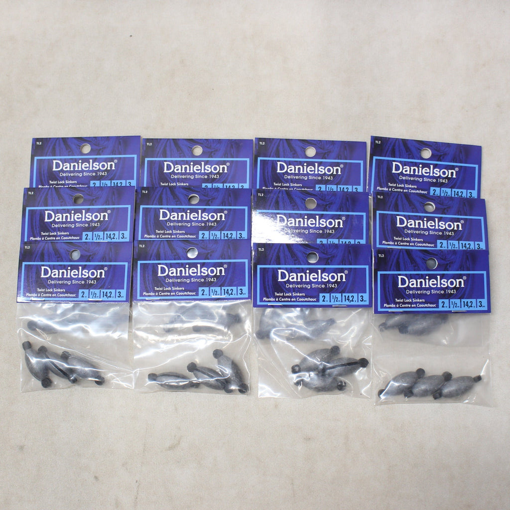 NEW Rubbercore Twist Lock 1/2oz Sinkers x 12 Pkgs #02256a36 - Extreme ...