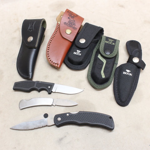 Assorted Knives & Sheaths x8 #11255810
