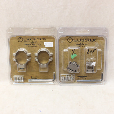 X-Bolt Nickel STD Scope Bases & 1" Rings #11255813