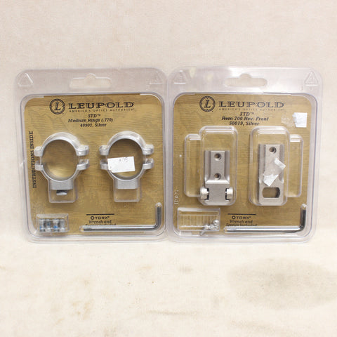 M700 RVF Nickel STD Scope Bases & 1" Rings #11255816