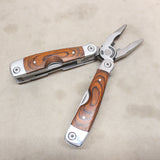 NEW Stainless Steel Multi-Tool w/ Wood Handle #01296a07