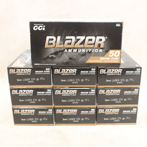 NEW Ammo 9mm Luger 124gr FMJ x500 #11265a83
