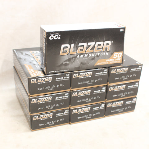 NEW Ammo 9mm Luger 124gr FMJ x500 #11265a86