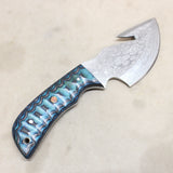 NEW 4.75" Damascus Guthook Skinner w/ Sheath #01286803