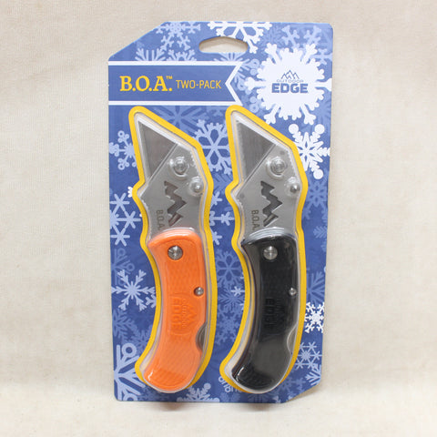 NEW B.O.A. Folding Utility Knife 2-Pack #11275005