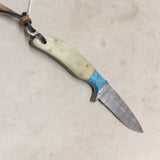 NEW 4.5" Damascus Drop Point Knife #11275802