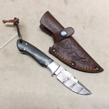 NEW 3" Damascus Straight Back Knife w/ Sheath #11275803