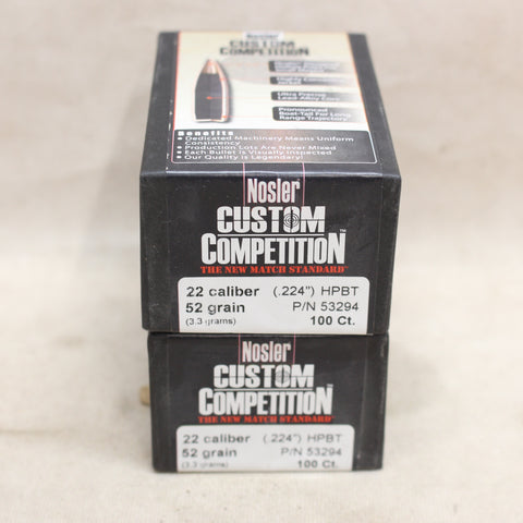 NEW Bullets 22 Cal 52gr HPBT Match x200 #11275825