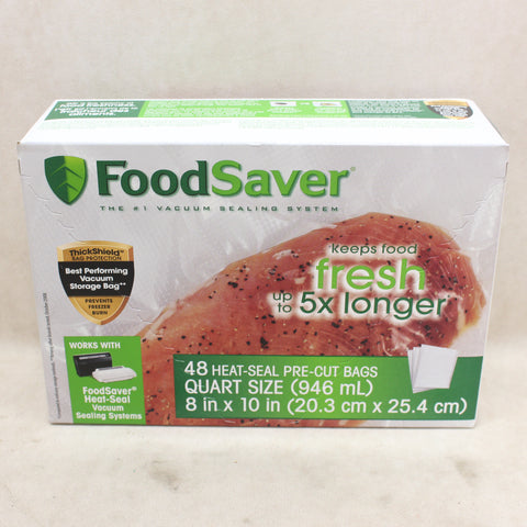 NEW Quart Size Pre-Cut Vacuum Storage Bag 48-PK #11285a96