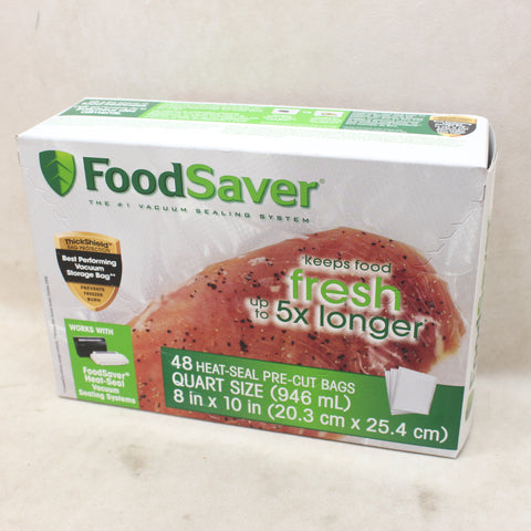 NEW Quart Size Pre-Cut Vacuum Storage Bag 48-PK #11285a97