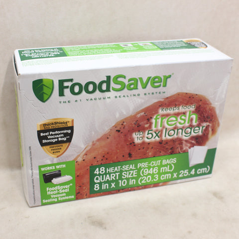 NEW Quart Size Pre-Cut Vacuum Storage Bag 48-PK #11285a98