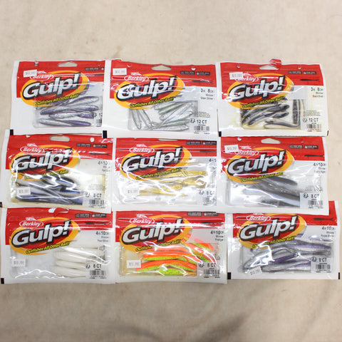 NEW Gulp Synthetic Minnow Baits x9 Packs #05125838