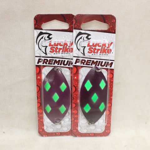 NEW 3" Silver Lake "Joker" Wobbler Spoon x2 #10145822