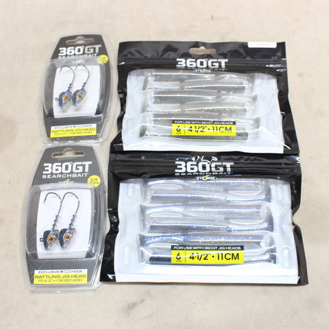 NEW 360GT Searchbait Jig Heads & Bodies x16 #10145870