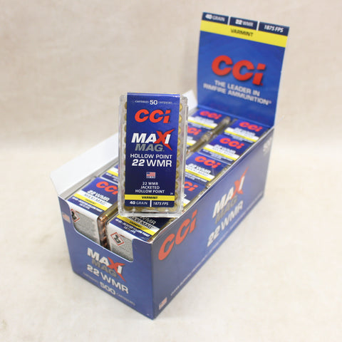 NEW Ammo 22WMR 40gr JHP Maxi-Mag x500 #03125a31