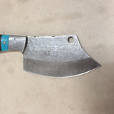 NEW 4.75" Damascus Mini-Cleaver w/ Sheath #08106851